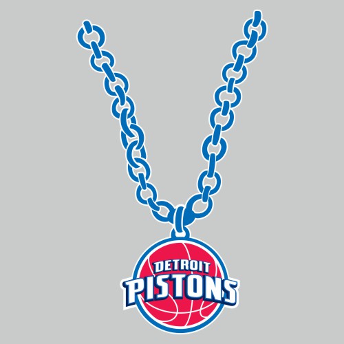 Detroit Pistons Necklace logo vinyl decal